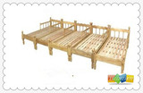 批发实木床/松木床幼儿园儿童木床幼儿园单人床(可拆装) 可定做