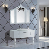 后现代风格 浪漫北欧 新古典系列 浴室柜 PVC卫浴柜 120CM
