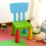 时尚百搭宝宝座椅 餐椅 塑料椅 环保 学习椅 彩色组合颜色随机