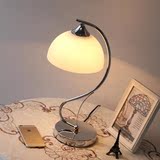 简约欧式玻璃台灯卧室床头灯客厅书房办公室书桌创意时尚遥控台灯