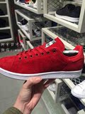 台湾阿京代购 Adidas 三叶草 紅色复古女子休閒板鞋 S75237 限量