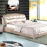 品牌床真皮床 双人床1.8米 高箱储物床儿童床婚床 正品家具A391