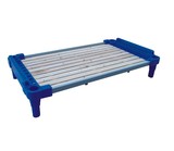 厂家直销批发幼儿园专用床 儿童床活动 塑料木板床午睡床加宽