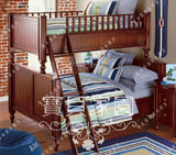 实木家具定制地中海家具欧美式风格系列 上下铺 母子床儿童上下床