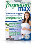 直邮现货英国厂家直购Pregnacare Max孕妇复合维生素叶酸+鱼油DHA