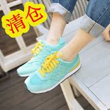 韩国代购 2016夏季新款小清新 薄荷色N字母鞋单鞋休闲运动鞋女鞋
