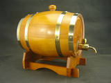 3L红酒橡木桶自然色/橡胶酒桶/酿酒桶/木质桶/啤酒桶/双口带盖