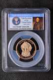 小迷评级币2009美国总统扎卡里-泰勒精制纪念币（PCGS PR69D）S版