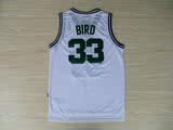 NBA Boston Celtics 33 Bird 凯尔特人队伯德篮球服 球迷网眼白色
