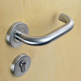 304拉丝不锈钢分体门锁拉手 室内门锁执手 房间门锁 执手锁 免邮