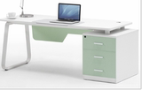 电脑桌钢木电脑桌1.2米台式家用员工办公桌办公单人1.4米网吧