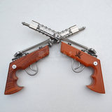 海盗枪 不锈钢火柴枪/链条枪/洋火枪 男人礼物 收藏精品 手枪模型