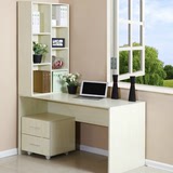 办公桌 单双人电脑桌台式家用书桌书柜书架组合特价简约写字台