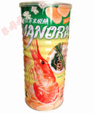 泰国原装进口 玛努拉牌芥末虾味木薯片 虾片 铁罐零食膨化食品