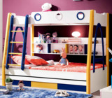 三色环保高低床子母床双层床儿童上下床多功能上下铺组合床男女孩
