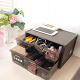 日本进口 ISETO创意桌面收纳盒抽屉式整理箱办公收纳箱抽屉文具盒
