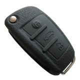 奥迪A6L Q7 TT  R8 16款Q3 A3专用皮纹硅胶汽车钥匙包钥匙套男女