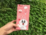 韩国正品代购 可莱丝卡通面膜 粉色美白 保湿清澈透亮 27ml/10p