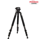 miliboo铁塔MTT702B专业摄像机碳纤维大三脚架含液压云台套装包邮