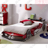 SC1218】创意造型男孩房赛车床美式实木家具定制欧式汽车床儿童床