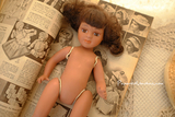 特 vintage80年代老古董限量收藏陶瓷娃娃印第安娃娃 残体