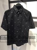 B1CC62507太平鸟男装刺绣短袖衬衫2016夏款专柜正品代购原价468元