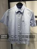 B1CC62505太平鸟男装2016夏款短袖衬衫修身专柜正品代购原价398元