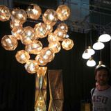 北欧餐厅吊灯吧台饭厅灯具简约设计师风格创意个性不锈钢吊灯单头