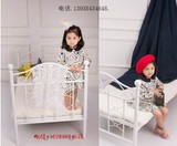 特价促销婚纱儿童影楼道具 儿童摄影道具床 儿童床 铁艺实景床
