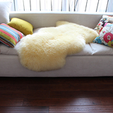 澳洲纯羊毛地毯羊皮毛一体沙发垫坐垫飘窗垫床前地垫整张羊皮定做