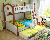 儿童子母床上下床家具双层床高低床母子床实木组合梯柜床套房家具