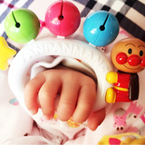 现货 日本代购面包超人正品婴儿宝宝新生儿 手铃铛摇铃玩具儿童