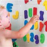 EVA洗澡字母数字贴玩具贴泡沫贴漂浮玩具 儿童游泳池戏水玩具