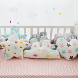 天使花园 婴儿安抚枕 可爱抱枕 婴儿床装饰枕 玩具枕 星星心形枕