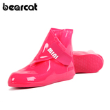 包邮Bearcat加厚mini款雨鞋雨靴女时尚韩国 防滑雨鞋套雨靴套水鞋