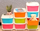 塑料组装多层抽屉式儿童玩具收纳柜整理柜5层婴儿储物柜宝宝衣柜