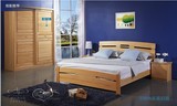 厂家包邮松木单双人储物高箱体床1.8米成人床1.5米实木儿童床简约