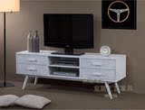 简约松木组装成人现代美式实木卧室电视柜落地客厅宜家电视柜子