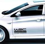 起亚K2反光贴WRC拉力赛 汽车改装贴纸 车贴 车门贴 30*13CM-单张