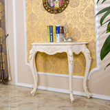 欧式豪华玄关半圆桌子客厅装饰摆件花架靠墙边桌门厅柜台简约现代