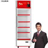阪神333升单门立式玻璃门展示柜家用商用冷藏保鲜冰柜饮料柜