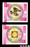 吉尔吉斯斯坦1索姆整刀100张纸币 外国钱币 外币