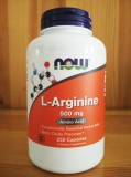美国Now Foods诺奥L-Arginine左旋精氨酸500mg大包装250粒包邮