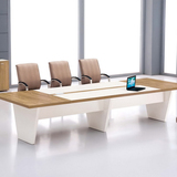 武汉办公家具大型会议桌洽谈桌简约现代定制办公桌椅组合条形长桌