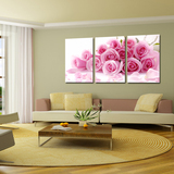 田园玫瑰花卉装饰画 墙壁挂画无框画 现代时尚客厅沙发背景墙卧室