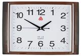 正品三五牌方形挂钟客厅大号超静音石英钟挂表时尚创意简约钟表