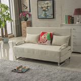 宜家小户型可折叠拆洗实木布艺多功能沙发床两用1.5米1.8米双人床