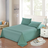 纯棉床单 单件纯色全棉床罩 单人双人床1.2米1.5米1.8米学生被单