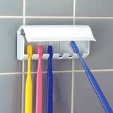 日本LEC吸盘牙刷架挂架家用浴室吸壁挂式创意多功能牙刷收纳架