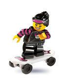 乐高 LEGO 8827 人仔 抽抽乐 12# 第六季 第6季 滑板女
